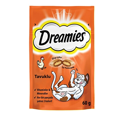 Dreamies Kedi Ödül Mama Tavuklu 60 Gr