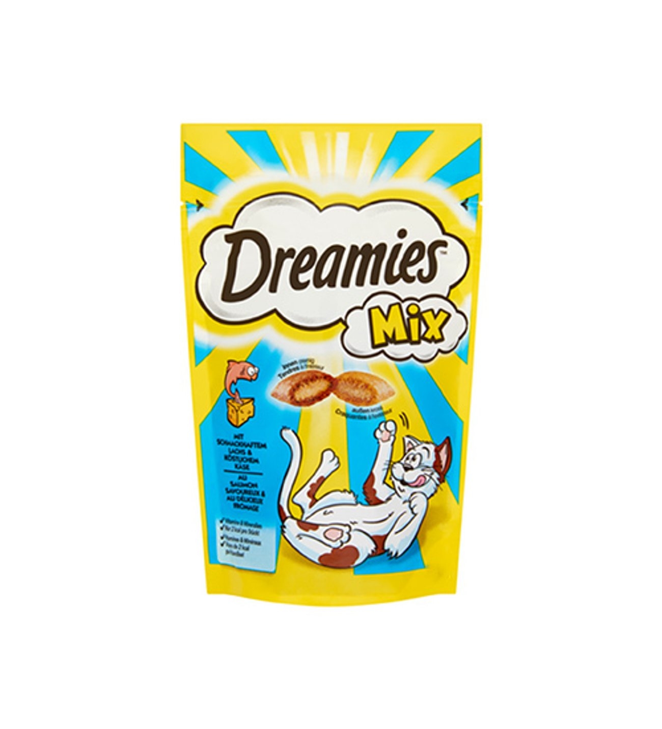 Dreamies Mix Kedi Ödül Maması Somon Balıklı Ve Peynirli 60 gr