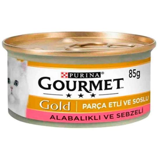 Gourmet Gold Parça Etli Alabalık&Sebze 85gr Yaş Kedi Konservesi