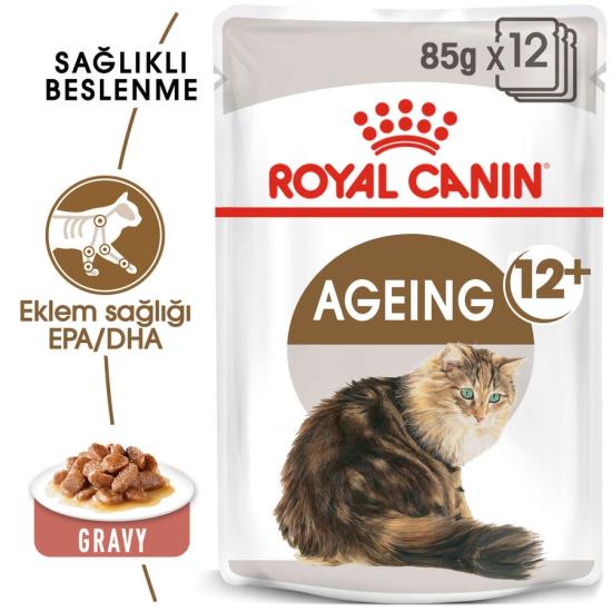 Royal Canin Gravy Ageing +12 Yaşlı Kedi Yaş Maması 12 Adet x 85 Gr