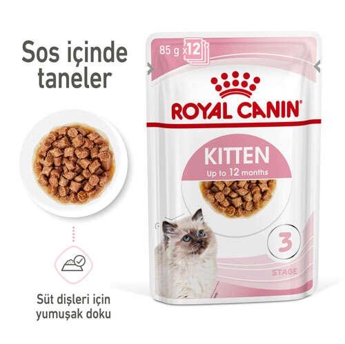 Royal Canin Gravy Kitten Instinctive Yaş Yavru Kedi Maması 12 Adet x 85 Gr