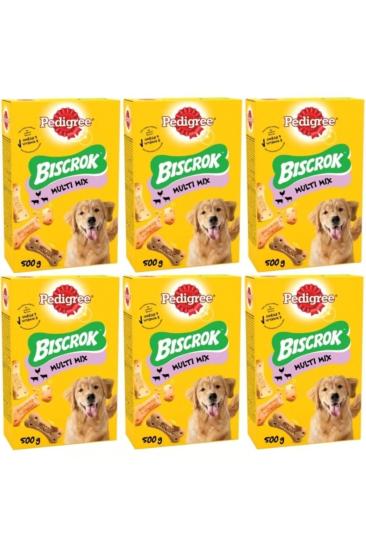 Pedigree Biscrok Multi Mix 500 gr 6’lı Köpek Ödül Bisküvisi